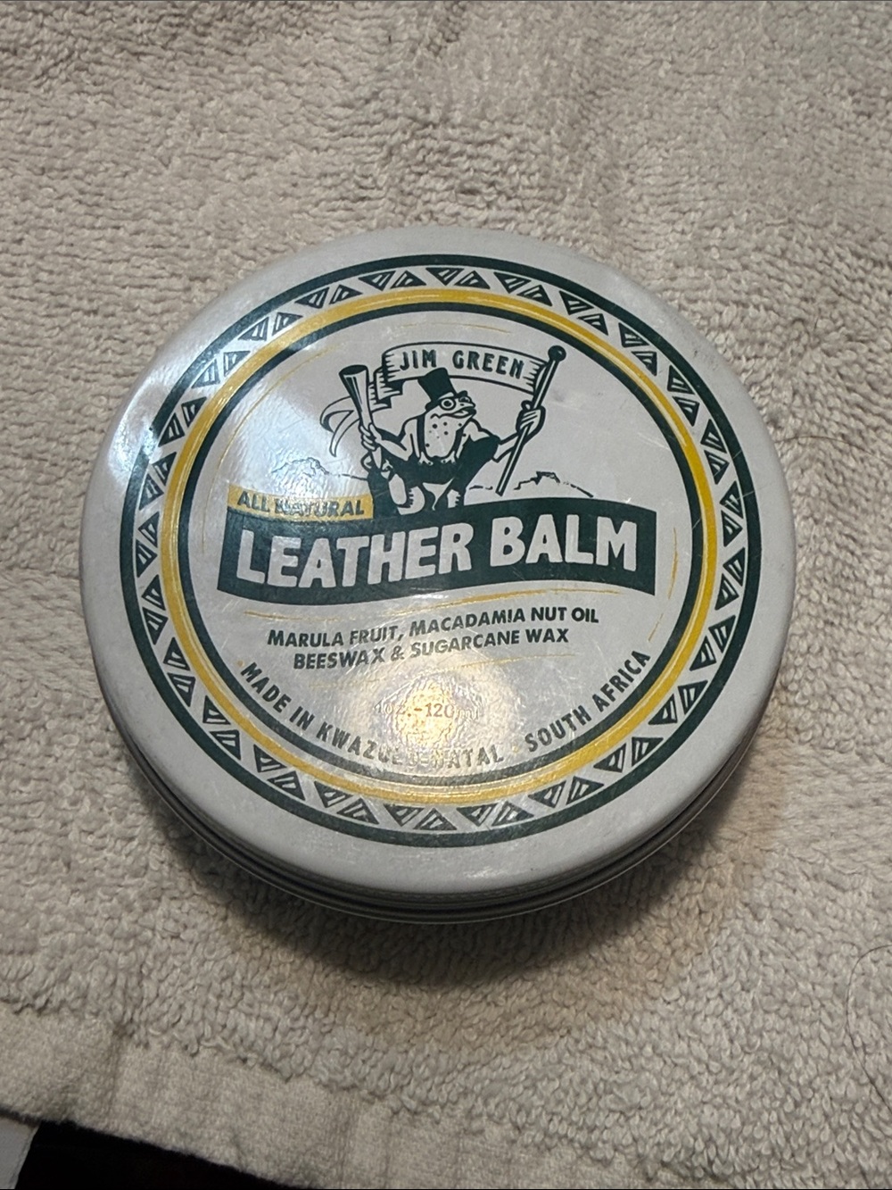 Jim Green White Leather Balm - All-Natural Leather Conditioner